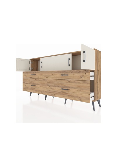 Arges Konsol 2 Raflı 4 Çekmeceli 4 Kapaklı 176x30x99 Çam-aytaşı/ç Çam-aytaşı/çam Arges Konsol 2 Raflı 4 Çekmeceli 4 Kapaklı 176x30x99 Çam-aytaşı/ç Çam-aytaşı/çam