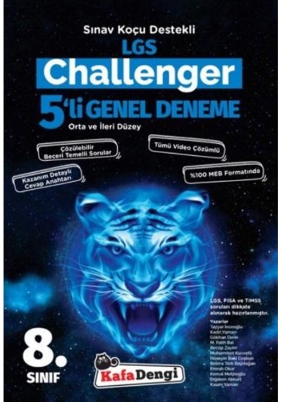 Kafa Dengi 8. Sınıf LGS Challenger 5 li Genel  Deneme
