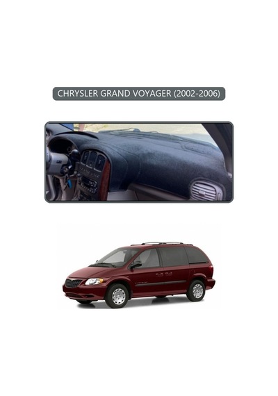 Chrysler Grand Voyager 2002-2006torpido Koruma Halısı Gri Kenar