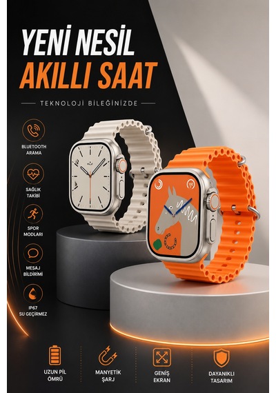 Akıllı Saat Aksesuarları Akıllı Saat Bluetooth Bağlantılı Uyku Ve Sağlık Takibi