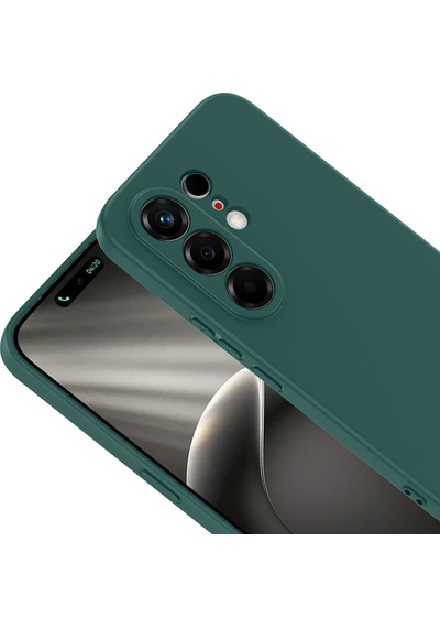 Maks Technology Tecno Camon 50 Pro Kılıf Mkst Mara Lansman Kapak - Koyu Yeşil