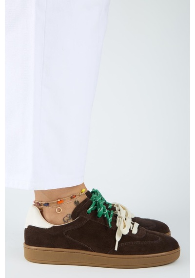 Manijero Krahe Barbella 2 Kadın Hakiki Deri Üç Ayrı Alternatif Bağcıklı Kahve-ekru Sneakers Manijero Krahe Barbella 2 Kadın Hakiki Deri Üç Ayrı Alternatif Bağcıklı Kahve-ekru Sneakers