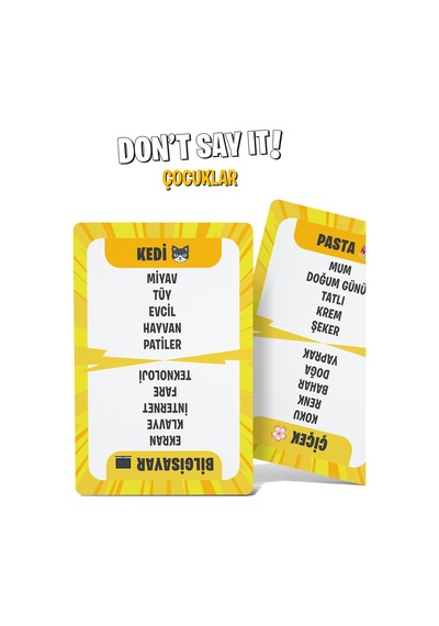 Don't Say It - Çocuklar Yasaklı Kelime Oyunu