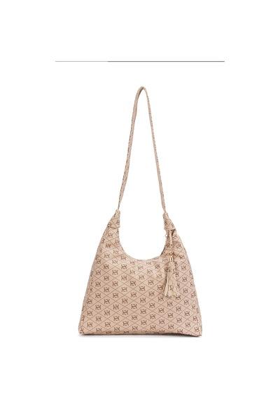 Newish Polo Kadın Omuz Ve Kol Çantası Büyük Hobo Model Günlük Şık Çanta - New380 Bej-bej