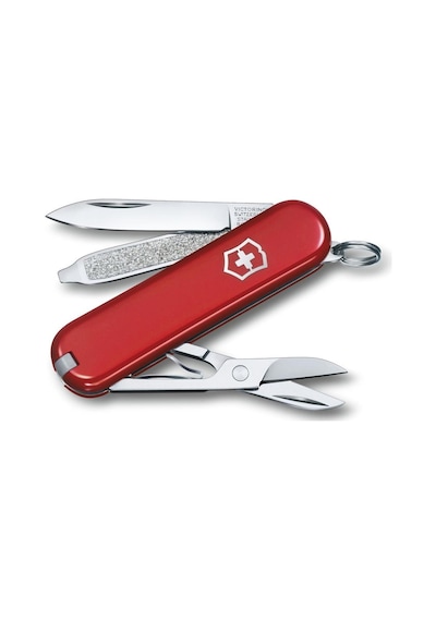 Victorinox Classic SD 0.6223.G Kırmızı İsviçre Kamp Çakısı 7F Kırmızı