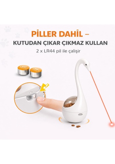 İnteraktif Kedi Oyuncağı Lazerli Mama Dispenseri Pembe Otomatik Hareketli Kedi Oyunu, Lazer Pointer Kedi Oyuncağı, Denge Oyuncak, Ödül Mamaları İçin Piller Dahil İnteraktif Kedi Oyuncağı Lazerli Mama Dispenseri Pembe Otomatik Hareketli Kedi Oyunu, Lazer Pointer Kedi Oyuncağı, Denge Oyuncak, Ödül Mamaları İçin Piller Dahil