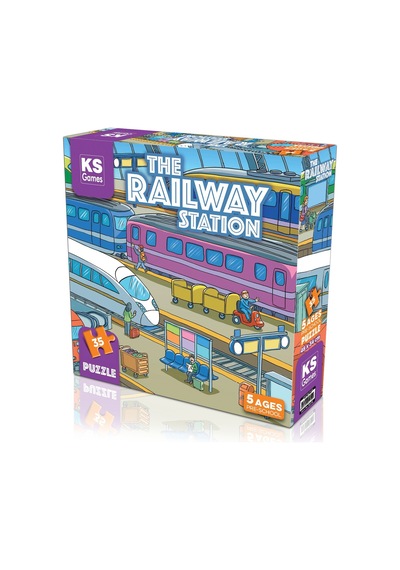 Ks Games The Railway Station Pre School Puzzle 35 Parça