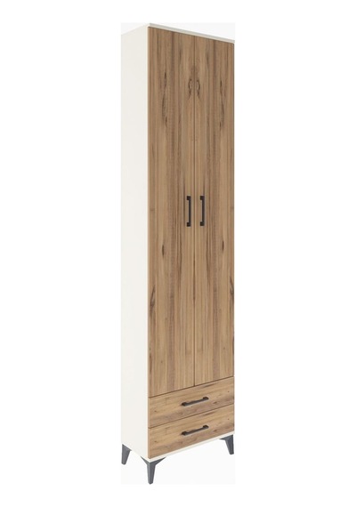 Arges Dolap 5 Raflı 2 Çekmeceli 2 Kapaklı 60x30x243 Aytaşı-çam Aytaşı