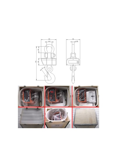 Ocs-k Dijital Vinç Baskülü 10ton / 5kg