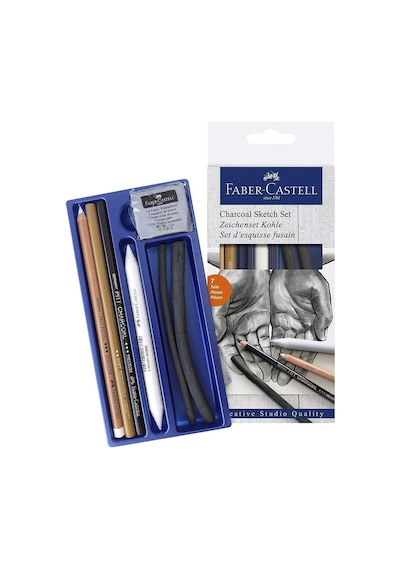 Faber-Castell Kömür Sketch Seti,7 Parça