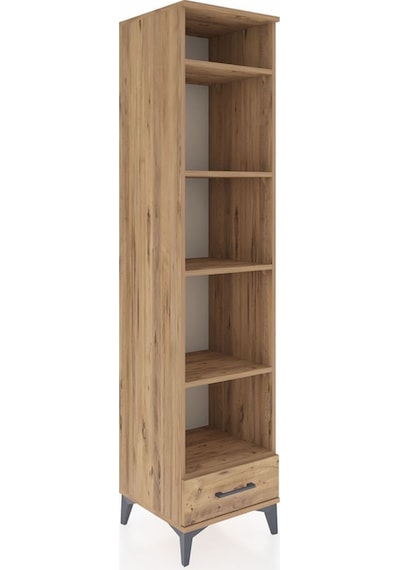 Hyperion Dolap 5 Raflı Tek Çekmeceli 44x44x195 Çam-çam Atlas Çam