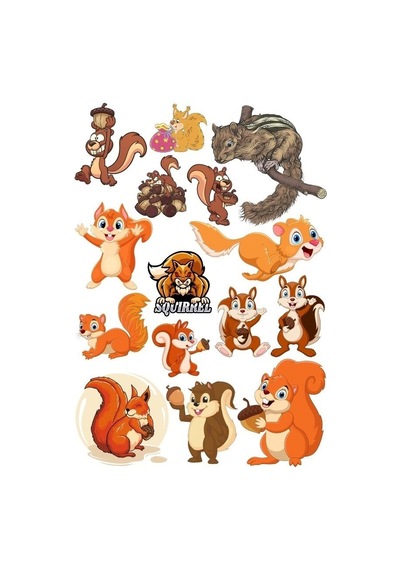 Sincap Sticker Set-1 16 Parça Telefon, Tablet, Defter, Laptop Sticker