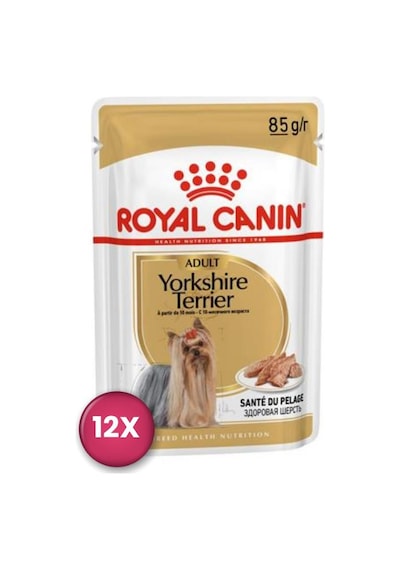 Royal Canin Yorkshire Terrier Adult Pouch Yetişkin Köpekler İçin Konserve 85 Gr X 12 Adet