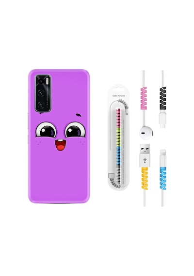 Vivo Y70 Kılıf Rasta Boyun Askılı Purple Sweety 1717
