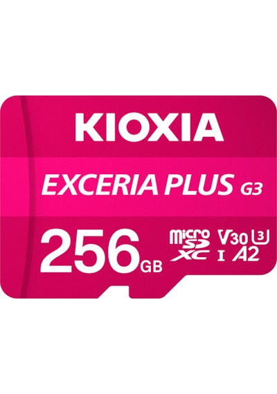 Kioxia Exceria Plus G3 256gb V30 U3 4k Microsd Hafıza Kartı 210/150mb/s Lmpl3m256gg2