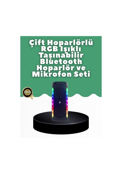 Zenvia Yüksek Ses Güçlü Kablosuz Hoparlör Karaoke Mikrofonlu Znv2026