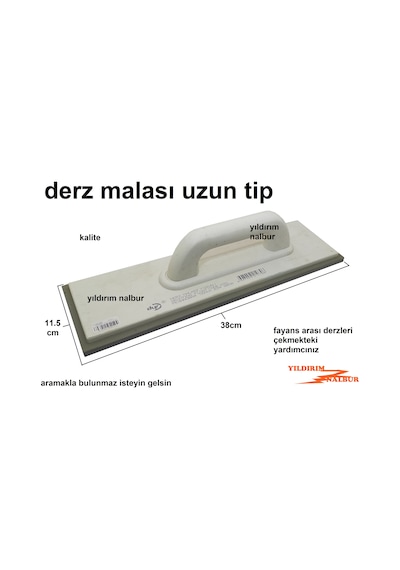 DERZ MALASI UZUN TİP 38 CM USTA MALASI KALİTELİ SAĞLAM