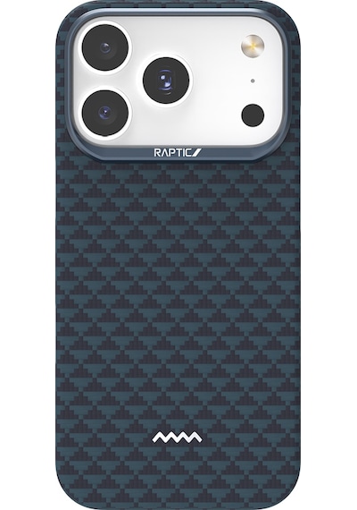 Apple Uyumlu iPhone 17 Pro Max Kılıf M-safe Şarj Özellikli Raptic Aramid Skin Origin Serisi Kapak Lacivert