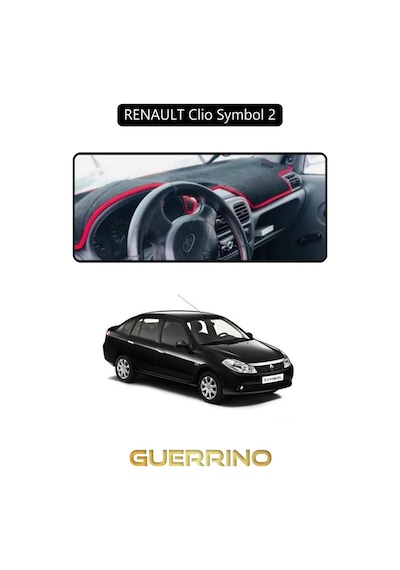 Renault Clio Symbol 2torpido Koruma Halısı Siyah Kenar