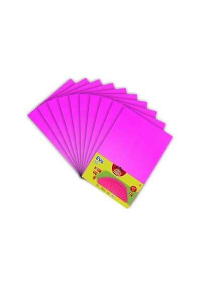 A4 Boy Düz Eva 10 Lu 1 Paket - Pembe