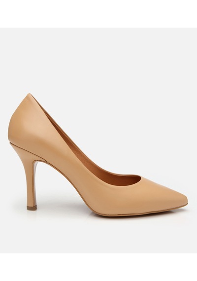 Hotiç Kadın Deri Bej Yüksek Topuklu Stiletto