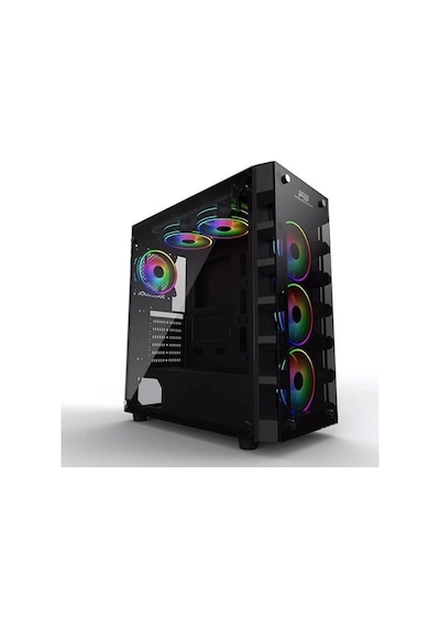 Power Boost X59Rgb Jbst-X59Rgb-650 650W 80+ Tempered Glass 6 X