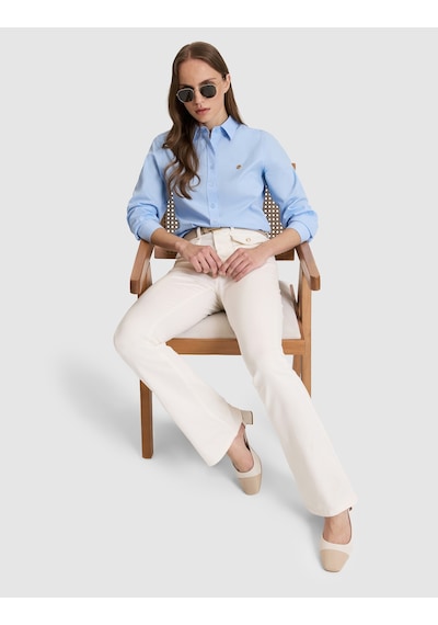 Pierre Cardin Kadın Açık Mavi Gömlek Desenli 50328627-vr003