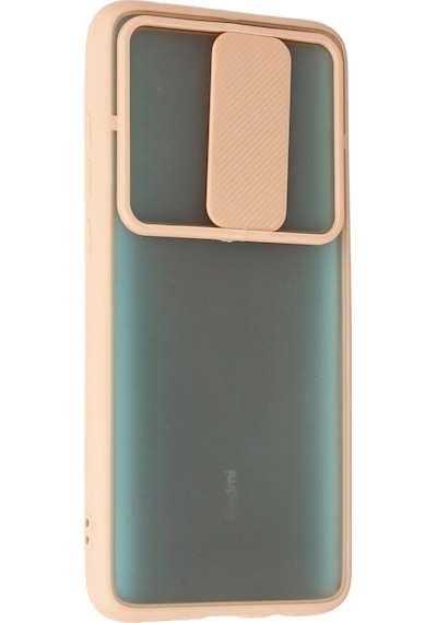 Cosmotex Newface Xiaomi Redmi Note 8 Pro Kılıf Palm Buzlu Kamera Sürgülü Silikon - Pembe