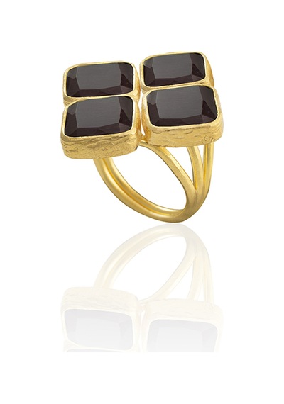 Kadir Jewellery 22 Ayar Altın Kaplama Kadın Zirkon Taşlı Yüzük Kuru Erik 19681131