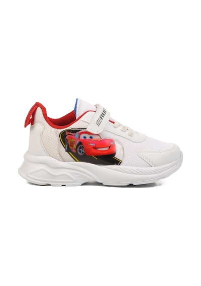 Beyaz Kırmızı Cırtlı Fileli Unisex Çocuk Spor Ayakkabı 2340 F Beyaz-kırmızı