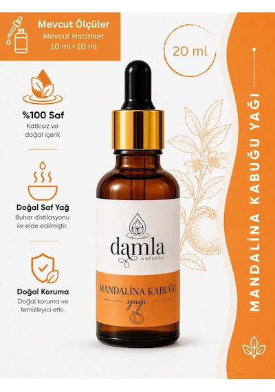 Biodamla Natural Mandalina Kabuğu 20 Ml