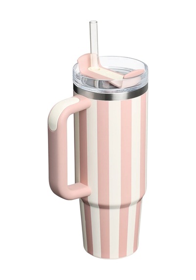 Stanley The Quencher H2.0 Flowstate Tumbler Pipetli Termos Peach Whip Cabana Gloss 0.89 Litre Çok Renkli