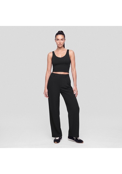 Qua Home Amara Kadın Wide Leg Pantolon Siyah Çok Renkli
