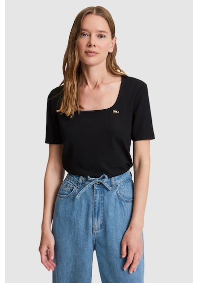 U.S. Polo Assn. U.s. Polo Assn. Kadın Siyah Tişört Basic 50323524-vr046