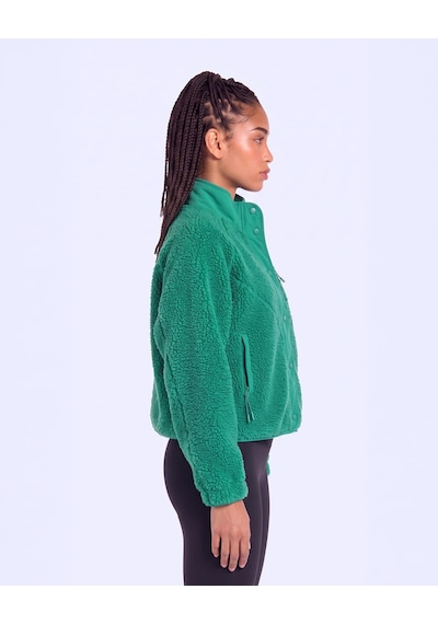 Kappa Authentic Crete 2 Kadın Yeşil Regular Sherpa Mont