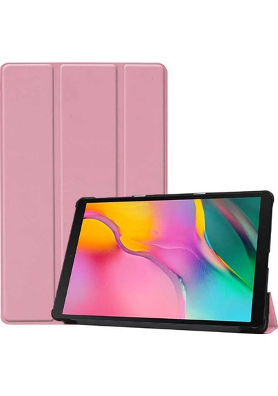 Huawei Mediapad T3 10 2017 Ags-w09-ags-l09-ags-l03 Uyumlu Smart Cover Standlı 1-1 Tablet Kılıfı - Rose Gold - T13372