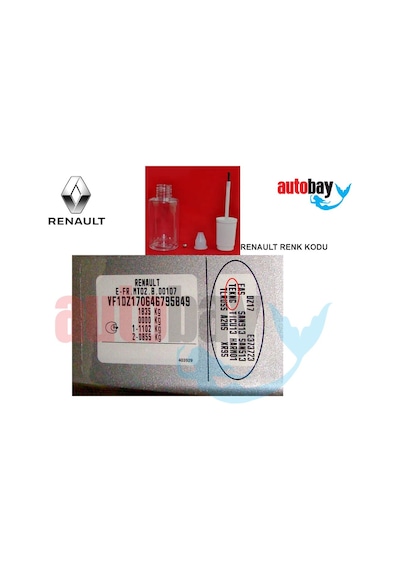 Fırçalı Rötuş Boyası  (Her Marka Araç Için ) Özel Üretim 30 ML