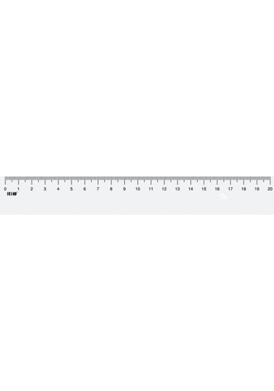 Rio Mercekli Plastik Cetvel 20 CM
