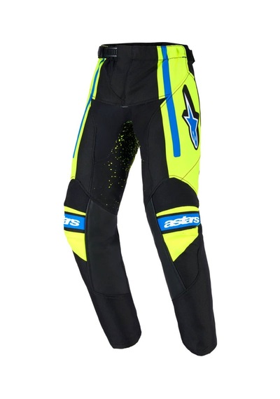 Alpinestars Kids Racer Nomur Çocuk Kros Motosiklet Pantolonu Siyah Mavi Sarı