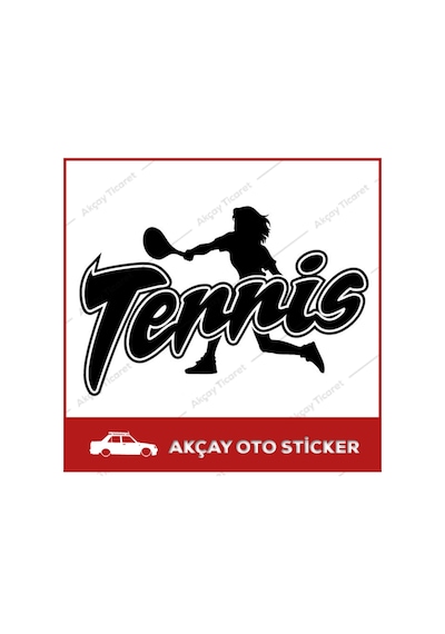 Tennis Sticker Tennis Oto Sticker Araba Sticker Araç Sticker