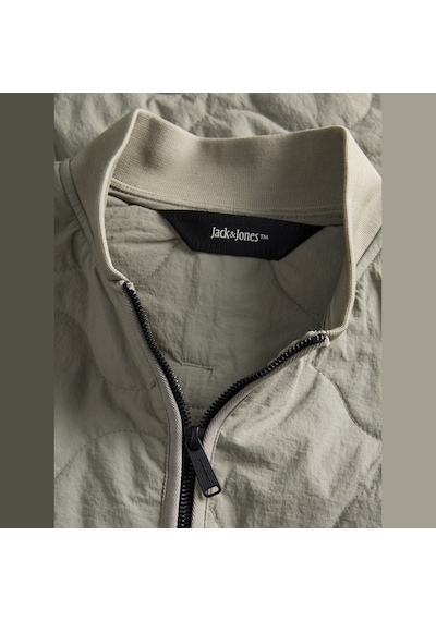 Jack & Jones Erkek Beyzbol Yaka Uzun Kollu Puffer Mont - Axel - 12298748 Vetiver