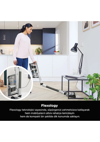 Shark Powerpro 250 W Turbo Başlıklı Şarjlı Dikey Süpürge