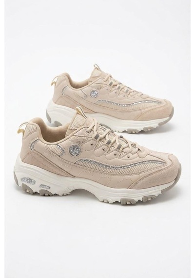 Fort 07387 Rahat Kalın Taban Sneaker Kadın Ayakkabı Bej