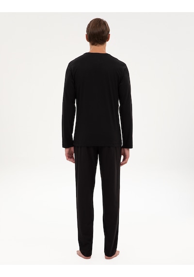 Pierre Cardin Erkek Siyah Pijama Takım 50322652-001 Siyah