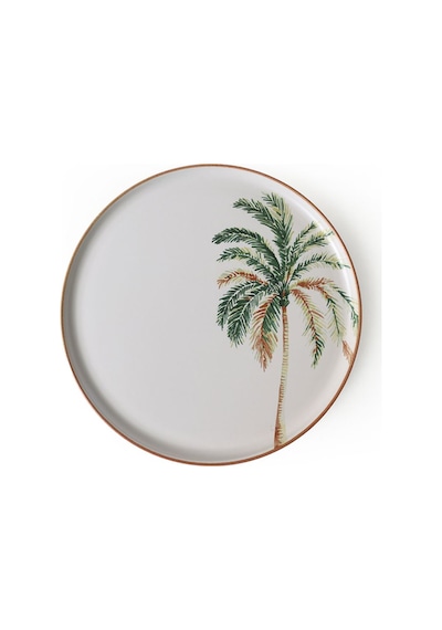 Keramika Bronze Palmiye Nordic Servis Tabağı 28 Cm 6 Adet 22903 Çok Renkli
