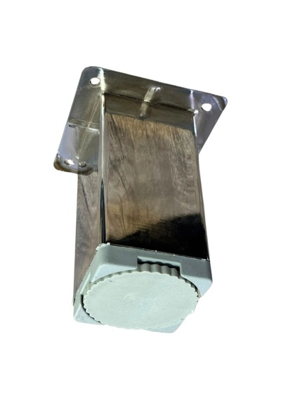 Cateksss 50x50 Mm Tablalı Ayarlı Ayak 10 Cm - 10 Lu Paket Gümüş