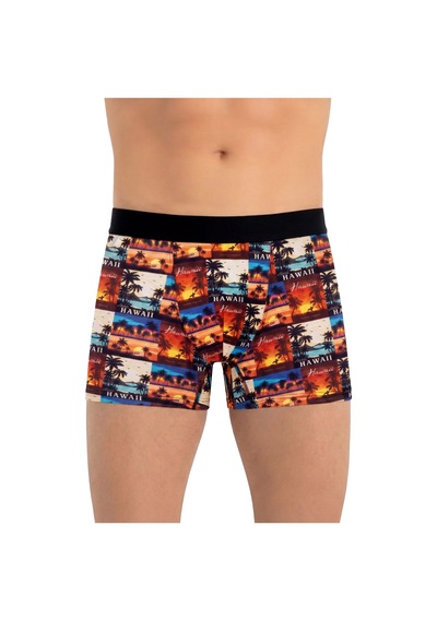 Just Inner Erkek Pamuklu Boxer Dijital Baskı Ekstra Konforlu Kalıp 138000 Siyah