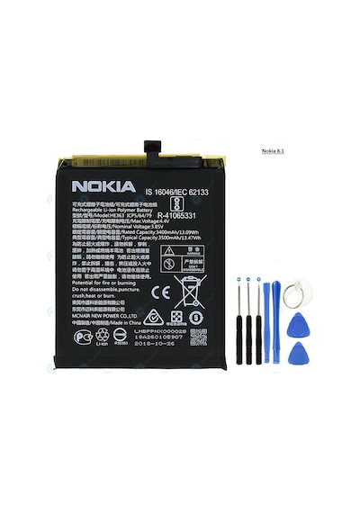 Nokia 8.1-x7 Batarya - Pil Ta1119 He363 Ve Tamir Seti
