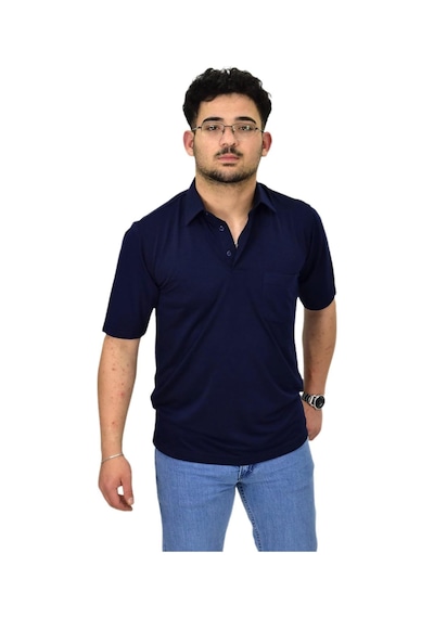 Raymons Erkek Büyük Beden Gömlek Yaka Tişört T6065 Bgl-st04540 Lacivert
