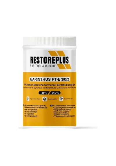 Restoreplus Barınthus Pt-E 300/1 Ptfe Katkılı Yüksek Performanslı Sentetik Sıcaklık Gesi 1 KG